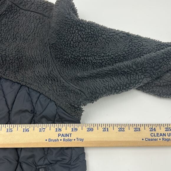 VINTAGE PATAGONIA JACKET WOMEN SIZE MEDIUM BERNESE FLEECE QUILTED FULL ZIP BLACK - Picture 9 of 12